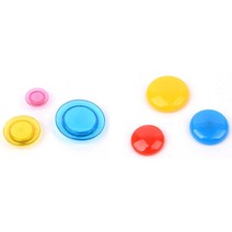구내식당 주간식단표 부착 컬러 원형 자석 철제칠판, 1개, 반투명 소 10P (2cm)