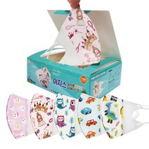 이지스 일회용 캐릭터 입체 마스크 25매 5종 (아동용), 25개, 1개, 공룡