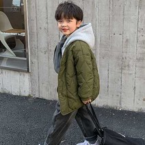 앨리홈 후드깔깔누빔패딩점퍼