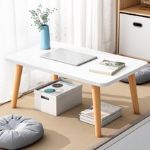 사각형 느티나무 테이블 (70cm) (화이트), 상세 참조