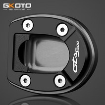 오토바이 부품Vespa GTV 300 HPE 2019-2022 용 확장 패드 지지 플레이트 오토바이 액세서리 CNC 킥스탠드, 07 Titanium GTS300