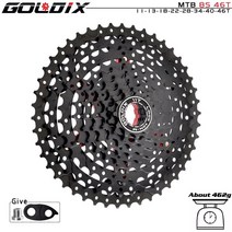 자전거카세트 GOLDIX 블랙 MTB 카세트 Shimano/SRAM용 자전거 프리휠 스프로킷 8/9/10/11/12 속도 40/42, 03 8 Speed 11-46T