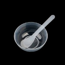 팩만들기 마사지그릇 미니 원형용기 스패출라 세트, 색상, 파랑