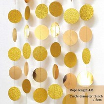 생파 반짝이 커튼 클래스 졸업 파티 장식 부스 소품 학사 모자 대학품 용품, [16] 4m paper garland C