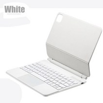 가성비 ASH Magic 키보드 케이스 iPad Air 5 10.9 2022 4 Pro 11 18 폴리오 터치 패드 백라이트 트랙 마그, 05 IPad Pro 11-2021, 01 WHITE
