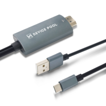 디바이스풀 USB Type-C to HDMI 미러링 케이블, 3m