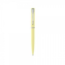Waterman Allure 볼펜 | 크롬 트림이 있는 시트론 옐로우 매트 래커 미디엄 포인트 블루 잉크 선물 상자 포함, Citron Yellow