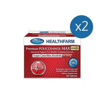 HEALTHFARM 헬스팜 프리미엄 폴리코사놀 맥스 66.8mg 60정 2개, 60개