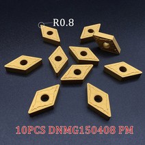 10PCS DNMG150408 PM PC4025 DNMG150412 초경 인서트 외부 선삭 공구 경강 용 CNC 선반 커터, [01] DNMG150408PM PC4025