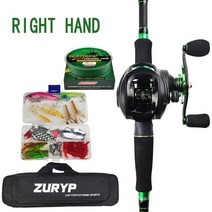 탄소 주조 막대 세트 1.8m-2.7m M 파워 낚시 세트 미끼 릴 가방 PE 꼰 라인 루어 상자 전체 키트, 오른손, 1.8m