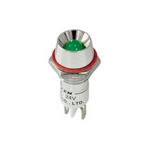 KEM 12V LED 인디케이터 일반휘도형 레드 10x22.5mm KL-10D12-R