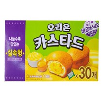 오리온 카스타드 실속형 30개x2곽 총60개, 690g, 2개