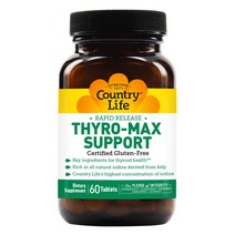 Thyro-Max 갑상선 비타민 요오드 지원 면역력 증강 항산화제 갑상선 영양제, 60 정