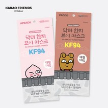 에이블 컴퍼니 카카오프렌즈 KF94닥터한지브이마스크 대형, 30매, 어피치