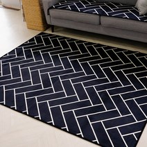 극세사 헤링본 사각 러그