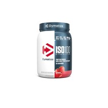 Dymatize ISO 100 유청 단백질 파우더 가수된 100% 분리 25g 글루텐 프리 생일 케이크 20회, Strawberry