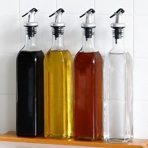 엔템 오일병 들기름병 유리 참기름병 용기 기름병 500 ml, 1병-원터치 다용도 오일병_500ml