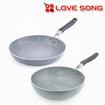 러브송 스톤코팅팬 기획전, 뉴(new)맥시 대리석4중코팅 후라이팬 18cm