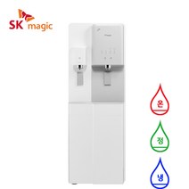 SK매직 나노 대용량 냉온정수기 WPU-C500F 1년관리포함, 라이트그레이 화이트