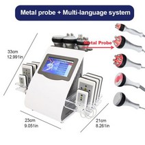 RF Lipo 슬리밍 초음파 지방 흡입 캐비테이션 기계 진공 레이저 무선 주파수 스파 및 가정용 트롤리 포함 6 in 1 40K, 표준 KIM8