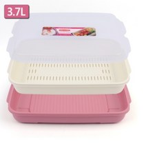 대용량 사각 채반 물빠짐 용기 샐러드 밀폐 보관 명절 전 소쿠리 튀김 돈까스 기름 받침 야채 바구니 망 국산