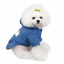 PEACER 후드패딩 점퍼 블루 닥스훈트 옷 치와와 강아지 애견 비숑 애견후드티 시추, M