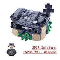 호환블럭 중국레고테크닉 WW2 밀리터리 Panzerkampfwagen IV M4a2 Sd kfz 250 군인 피규어 빌딩 블록 무기 총 부품 탱크 육군 액세서리 브릭 완구, NAVY