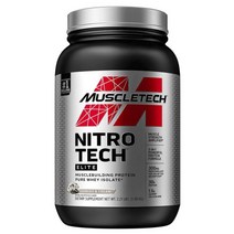 머슬테크 니트로 테크 엘리트 머슬빌딩 퓨어 유청 분리 단백질 쿠키 & 크림 맛, 1.00kg, 1개