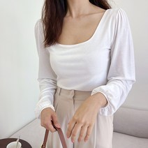커밍투유 유넥 퍼프 긴팔 티셔츠
