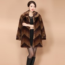 통관 특별 겨울 어머니의 착용 Haining 모피 플러스 사이즈 여성용 긴 밍크 모피 코트 전체 밍크 밍크 코트