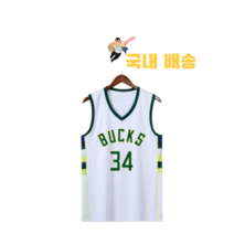 [국내배송] Milwaukee Bucks 밀워키 벅스 농구 나시 NBA 유니폼 민소매 조끼 머슬탑 머슬 웨어 조끼 레이커스 조던나시 조던 유니폼 커리