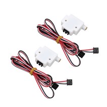 2개 3D 프린터 1.75mm 필라멘트 감지 모듈 필라멘트 모니터 센서 포함, 38x30x13mm, 화이트, 플라스틱