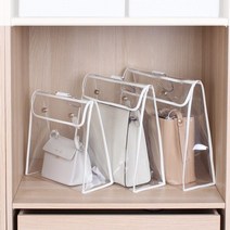명품 가방 백 핸드백 보관 투명 보관함 수납함 정리함 정리대 진열대, 화이트(M)