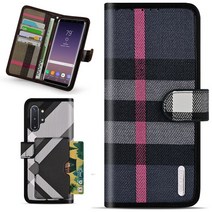 LG X4 2019 케이스 X420 잭펏 체크(시즌2) 패턴 빽(후면) 포켓 카드수납 지갑형 가죽 다이어리