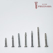 [피스나라] 윙스크류피스(델타) _ 방부목 목재 피스 데크 나사못 피스못 접시머리 스크류 피스 데크 윙피스, #8x38(500EA)델타