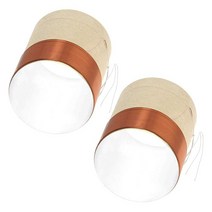 Fielect 25.5mm 2.5cm(1인치) 우퍼 보이스 코일 2중 레이어 라운드 구리 와이어 베이스 스피커 오디오 수리용 2개, 2 Layer_1.95