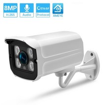 4k 8mp 울트라 hd ip 카메라 icsee h.265 방수 야외 카메라 auido 기록 모션 감지 xmee 클라우드 cctv 보안 카메라, 8mp 포 모듈, 3.6mm