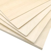PLYWOOD 항공합판 목재재단 건축 모델 항공기 선박 라미네이트 얇은 보드 자작나무, 30x45x0.2cm 4매