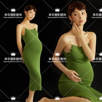 임산부 임신 주수촬영 셀프 만삭촬영 원피스