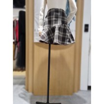 [4CUS]포커스 체크 플립 미니 스커트 FW2L7SK0498