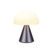 LEXON MINA M 식 중형 휴대용 LED 램프 9가지 조명 색상 범위 배터리 : 24시 알루미늄 라이트 골드 포함 160013, 알루미늄 건메탈