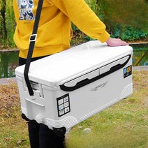 낚시아이스박스 낚시태클박스 갈치쿨러 새우 해동, 13L 채광창+T06 단일 구멍 산소 펌프