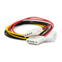 엠비에프 IDE to IDE Y자 확장 케이블 30cm/MBF-DC4PY/IDE(4핀) PC파워 2분배 케이블/컴퓨터 내부 전원 케이블