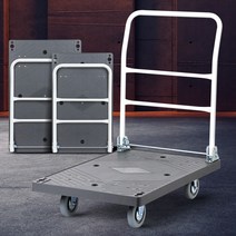 진회색사각대차 회색고무 리어카 짐수레 휴대용카트 식당밀차 엘카, 진회색사각대차 회색고무 중