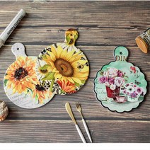 홈 주방 풍수인테리어 풀라워 손잡이 냄비받침 자취생 음식점 뚝배기, 받침 플라워포트18x23 E, 받침 플라워포트18x23 E