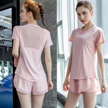 PIka트레이닝세트/요가복/헬스복/츄리닝/반바지/반팔티