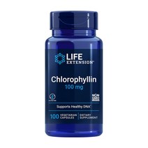 라이프익스텐션 클로로필린 100 mg 100 베지캡슐, 3병, 100정