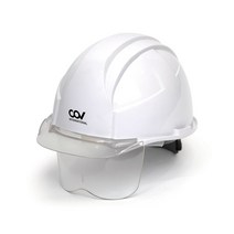 Cov-A형 투명창(보안경)안전모, 백색 FREE SIZE, 1개