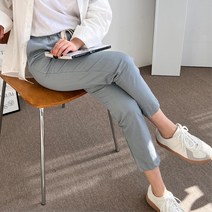 여성 9부 무지 세미 일자 마 밴딩바지 밴드바지 댄서바지 스웻팬츠 여자츄리닝바지