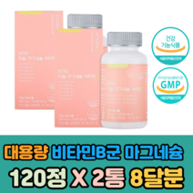 대용량 비타민 비군 B12 D3 메틸코발라민 마그네슘 120정x2통 멀티 활성 신경 근육 뼈 건강 무기질 홈쇼핑 활력 60대 70대 80대 노년 실버 에너지 영양제 보충 관리